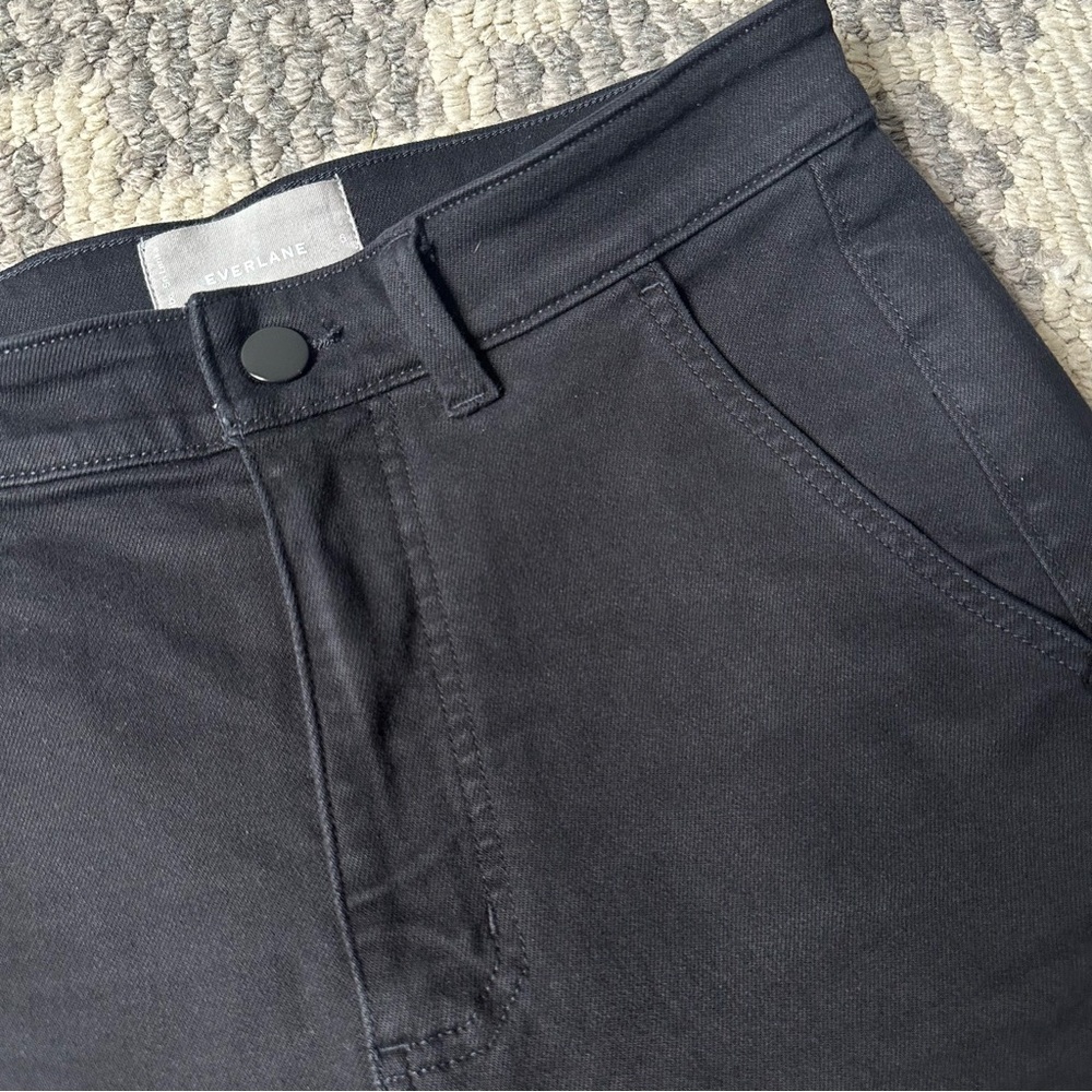 Everlane Black Utility Straight-Leg Crop Pants Size 6 Long / Tall - Picture 3 of 9